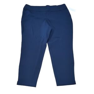 Signature Slimming by CJ Banks The Perfect Pull On Ankle Pants 20W Navy Blue New